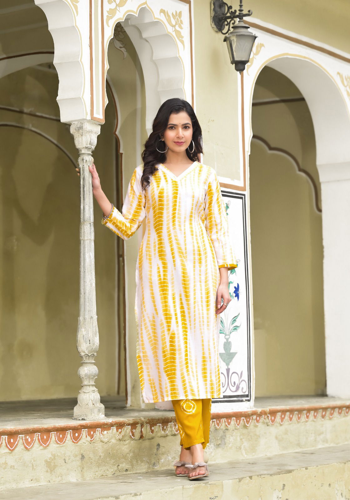 123 Dhruvi Rayon Printed Kurti With Bottom Dupatta Wholesale Shop In Surat
